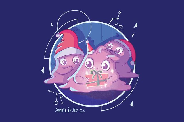 Festive Blobs illustration